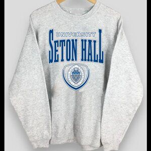 NCAA Seton Hall University Crewneck Sweatshirt Shirt SHU Sweatshirt Shirt Unisex